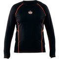 Ergodyne Ergodyne N-Ferno® 6435 Thermal Base Layer Long Sleeve Shirt, Black, XL 40205